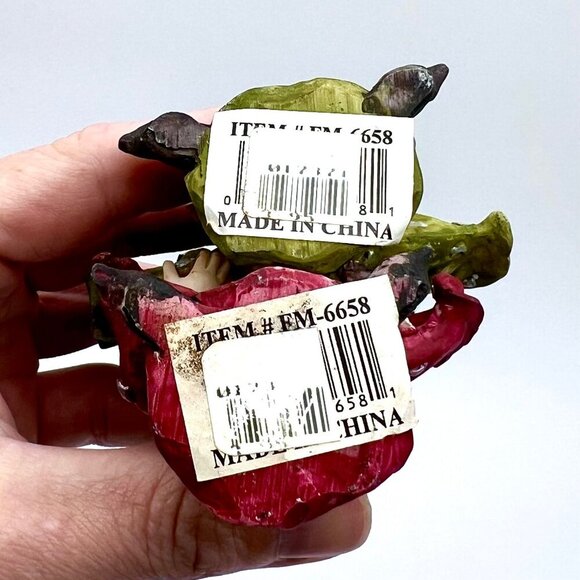 Vintage Wizard Figurines Set of 2 Starry Robes Fantasy Decor 1990s - Picture 2 of 9